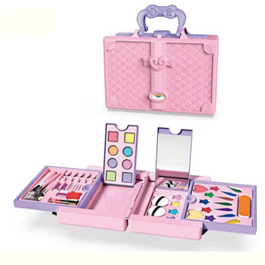 Set de Maquillaje de Juguete para Niñas, Kit de Belleza de Imitación, Bolso de Mano con Cosméticos Reales para Niñas - Product Image 1