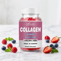 Gummies véganes au L-Glutathion et au collagène avec vitamine C et vitamine E, formule Halal GMP OEM