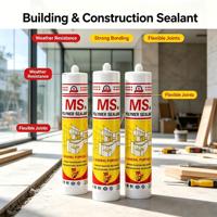 MS Polymer Sealant Tahan Cuaca Pengisi Sambungan Elastis Atap Panel Fasad Konstruksi Jendela Kedap Air 100% Tahan Air