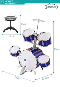 Batterie de <span class=keywords><strong>jazz</strong></span> musicale pour enfants, haute simulation, 5 tambours, avec chaise - Product Image 4