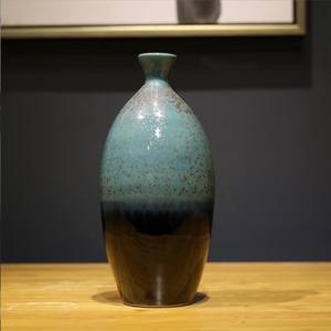 Venta al por mayor de jarrón de cerámica de lujo Chinoiserie jarrón gradiente rampa jarrón de cerámica - Product Image 4