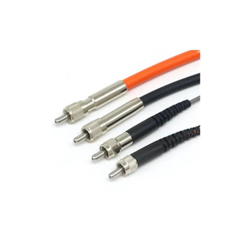 Produsen Serat Optik Multimode PCF 200um-230um 0.37 NA Orange Simplex Kabel Jumper Kabel Serat Optik ST SMA