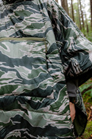 Poncho à capuche polyvalent, couverture de camping, rembourrage en polyester, coque en nylon 20D, pour une utilisation en extérieur en 3 saisons, personnalisation possible