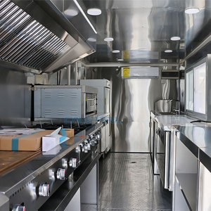 CAMPTRL Food Truck d'extérieur économique, remorque mobile de restauration rapide avec équipement de cuisine complet, pour tacos, café et autres services de restauration - Product Image 1