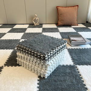 Home Play Mat Square 2Cm Thick Flannel Soft Floor Mat For Babies Girls Living Room Bedroom Balcony - Product Image 3