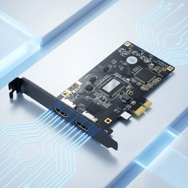 UC2500H-E Professional PCIe X1 2.0 4K60 Input 1080P60 Internal HDMI PCIe Video Capture Card for Low Profile Bracket