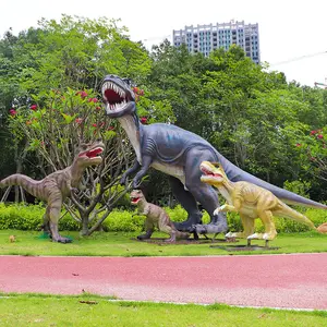 Statue de haute Simulation en fibre de verre, Sculpture de dinosaure, décoration de jardin artificielle, figurine d'anime