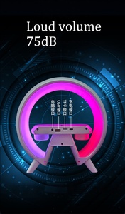 Bestseller G-Lamp Produkt Led Nachtlicht Lautsprecherkasten Schlafzimmer musikalisches drahtloses ladegerät Aufladungsalarm - Product Image 6