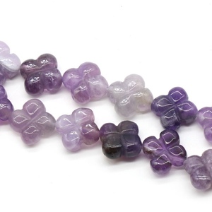 <span class=keywords><strong>ราคา</strong></span>โรงงาน ลูกปัดหินนำโชค 14 มม. โรสควอตซ์ธรรมชาติ คริสตัลอาเกต อเมทิสต์ รูปใบโคลเวอร์สี่แฉก สำหรับทำสร้อยข้อมือ DIY - Product Image 2