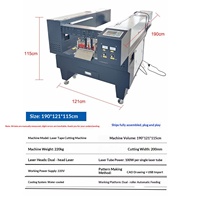 Machine de découpe laser entièrement automatique pour gravure de papier/ribbons en nylon, découpe multi-formes de rubans cadeaux en queue d'hirondelle, découpe sans frais graphiques 1