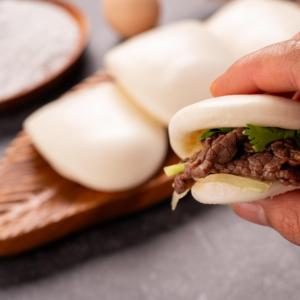 Chino Tim Sim Bao Bun Frozen Steamed Pao Bun Estilo cantonés Lotus Leaf Steamed Bun - Product Image 2
