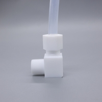 Joint d'étanchéité en PTFE bride à manchon fileté extérieur type coude doublé raccords de joints de tuyau à trois voies pour l'étanchéité