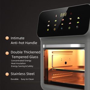 Air Fryer With Viewing Window <b>Kitchen</b> <b>Appliances</b> Household Commercial Non-fryer Air Fryer 10L 1350w Air Fryer - Product Image 2