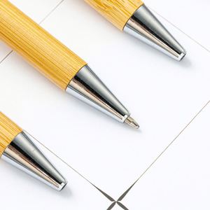 Bolígrafos de Bambú Ecológicos Promocionales al por Mayor, Precio Económico, Logotipo Personalizado, Bolígrafos con Punta de Bola para Firmas - Product Image 4