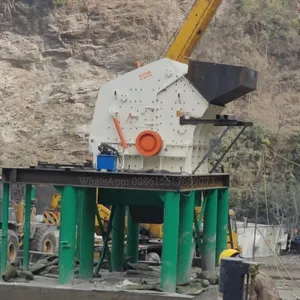 Road Material Gravel Making Machine Impact Crusher As The Second Crusher In Quarry