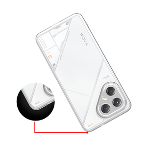 Funda de Teléfono <span class=keywords><strong>Ultra</strong></span> Transparente de TPU de Alta Calidad, Impermeable y Resistente a Golpes para Tecno Pova 7 con Anillo Magnético y Muestra Gratis - Product Image 2