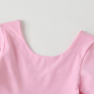 Ropa Infantil Lista para Enviar, Vestidos Casuales de Algodón para Niñas, Color Sólido, Estilo Twirl - Product Image 4