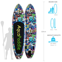 Planche de paddle gonflable RS - Planche de SUP écologique et portable à 3 ailerons pour le surf et la pêche en eaux océaniques
