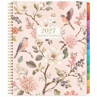 Carnet de notes personnalisé 2027 à couverture rigide A5, agenda spirale imprimé, organisateur hebdomadaire et mensuel, journal de grossesse