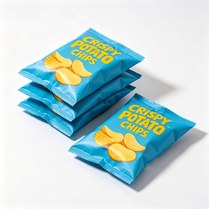 Bolsa de sellado trasero de aluminio y plástico de grado alimenticio para patatas fritas y tortitas de maíz, con MOQ bajo - Product Image 1