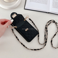 Pochette de téléphone portable à bandoulière tendance pour iPhone 18 Pro Max, tous modèles 17, 16, 15, housse de téléphone en cuir antichoc 14, 13