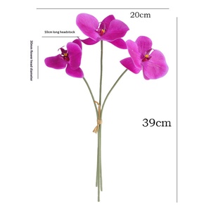 Fleur artificielle Phalaenopsis 3D de haute qualité pour décoration de maison et de mariage, ornement, guide d'allée, arrangement floral, <span class=keywords><strong>plante</strong></span> artificielle - Product Image 4