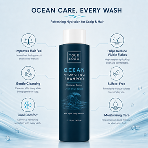 Men Moisture Restore Shampoo Gently Cleanses Refreshes Scalp <b>Removes</b> Excess Oil Nourish Dry Scalp Ocean Hydrating Shampoo - Product Image 4