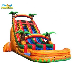 Toboggan aquatique gonflable géant de haute qualité pour adultes, toboggan aquatique gonflable commercial avec piscine - Product Image 5