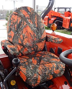 Equitazione prato rasaerba Seat Covers, KU25 Seat Covers <span class=keywords><strong>per</strong></span> Kubota <span class=keywords><strong>Trattore</strong></span> B2301 B2601 in Arancione Camo - Product Image 5