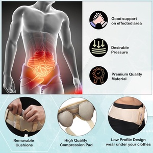 Soporte para <span class=keywords><strong>hernia</strong></span>: soporte para <span class=keywords><strong>hernia</strong></span> inguinal para hombres, 2 almohadillas de compresión extraíbles y correas ingle ajustables - Product Image 3