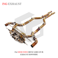 ING pour Mercedes Benz AMG GTR 4.0T 2017 + tuyau d'échappement Catback titane Valvetronic tuyau d'échappement avec pièces de Performance automatique de soupape OEM