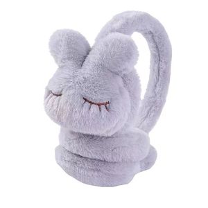 Lindas Orejeras de Peluche con Orejas de Conejo, Color Rosa, Cálidas para Invierno, para Mujeres y Niños - Product Image 2