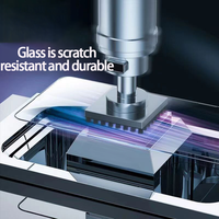 Protection d'écran pour iPhone 15 14 13 12 11 Pro Max, verre trempé haute qualité aluminium antistatique 9H