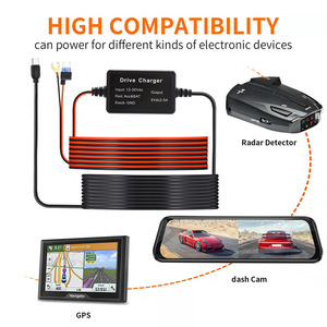 Cable reductor de voltaje 5V 2.5A para cámara de salpicadero, de 12V/24V a 5V, cable de alimentación para detección de radar GPS, suministro transfronterizo L186 - Product Image 2