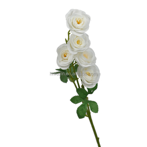 5 tête <span class=keywords><strong>Paris</strong></span> Roses artificielle Rose fleur mariage événement décoration haute qualité fleur fête soie fleur mur toile <span class=keywords><strong>de</strong></span> fond - Product Image 6
