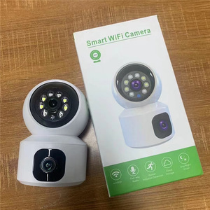 Caméra V380 Pro 4G à double objectif, 2MP HD, vision nocturne, moniteur WiFi sans fil intérieur avec interphone vocal et stockage cloud - Product Image 2