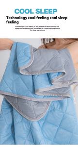 <span class=keywords><strong>Couverture</strong></span> de refroidissement adaptée aux dormeurs chauds <span class=keywords><strong>couverture</strong></span> rafraîchissante rafraîchit l'air <span class=keywords><strong>couverture</strong></span> de refroidissement légère grande taille pour l'été - Product Image 6