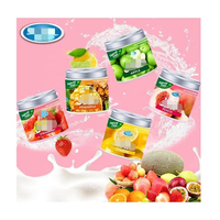 Diffuseur d'arômes pour voiture Sameili Jello Nature, gel d'huile essentielle parfumé, parfum rotatif, énergie solaire, désodorisant pour voiture