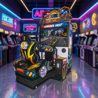 Machine de jeu d'arcade de course palpitante Tianxing avec matériaux en verre et PVC, à monnayeur, pour divertissement adulte