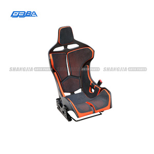 Sièges de course en fibre de carbone sèche orange, design haut de gamme, personnalisables, pour McLaren MSO Senna - Product Image 3