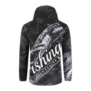 Vêtements de pêche en mer personnalisés sublimés imperméables, vêtements de pêche en Australie pour hommes, impression, protection UV, vestes de pêche en polyester - Product Image 2
