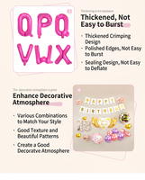 Ballons en aluminium alphabet A-Z BLN en gros, ballons lettres Mylar de 16 pouces pour décorations de fête d'anniversaire, baby shower, révélation du sexe