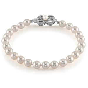 Logotipo personalizado <span class=keywords><strong>Pulseras</strong></span> de perlas 14K 18K Joyas de oro amarillo Perla Agua de mar Compramos oro cerca de mí - Product Image 4