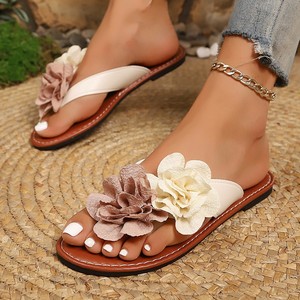 ashion2025 Flower Outer Wear Flat Slippers Casual All-match Beach Sandals Comfortable Thong-toe Herringman231 - Product Image 6
