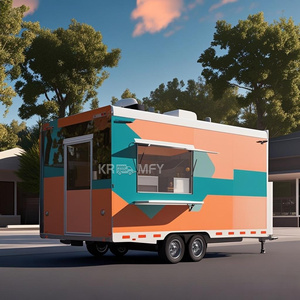 Kiosque alimentaire mobile de rue pour crêpes, design de camion de restauration rapide extérieur - Product Image 3