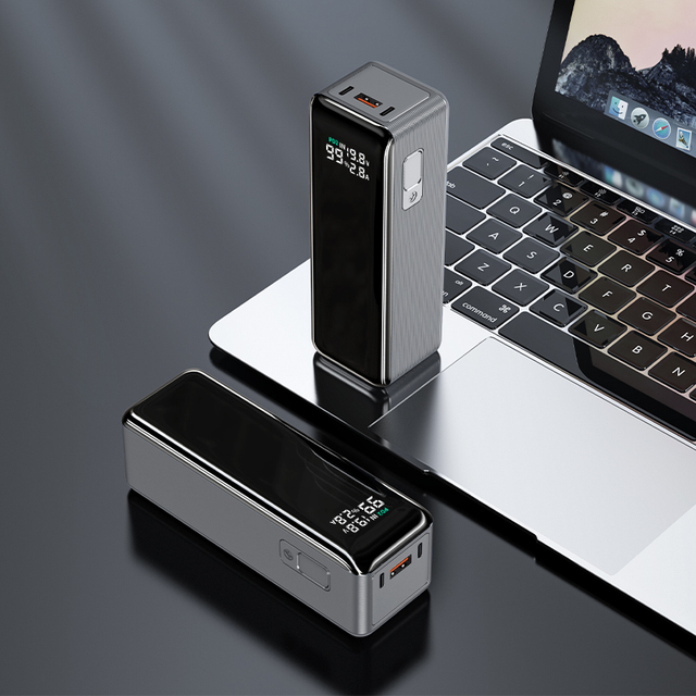 27000mAH Fast Charging Power Station External Battery Powerbank Portable Charger PD 100w Laptop Power Bank 30000mah for Notebook
