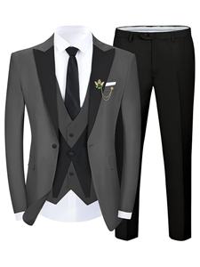 Trajes <span class=keywords><strong>de</strong></span> Negocios Clásicos <span class=keywords><strong>para</strong></span> Hombre al por Mayor, <span class=keywords><strong>Traje</strong></span> <span class=keywords><strong>de</strong></span> <span class=keywords><strong>Novio</strong></span> Slim Fit, <span class=keywords><strong>Traje</strong></span> <span class=keywords><strong>de</strong></span> Boda <span class=keywords><strong>para</strong></span> Padrino, Conjunto Formal <span class=keywords><strong>de</strong></span> 3 Piezas - Product Image 4