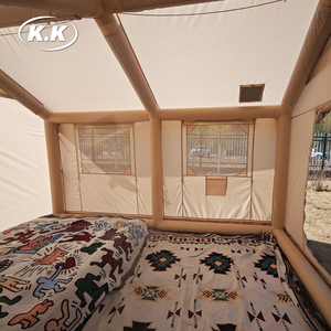 Kawagebo Kamp (KK) 10' X 8' Gonflable 7.2 ㎡   Tente de camping gonflable en tissu Oxford pour 1 à 4 personnes, tente de glamping - Product Image 6