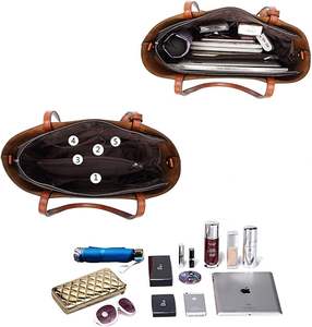 Sac à main bandoulière de luxe vintage portable en cuir PU avec fermeture éclair, petit MOQ personnalisé, pour femmes - Product Image 5