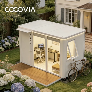 Cabane de jardin DIY au design moderne Cocovia |   Abri extérieur à construire soi-même et maison préfabriquée modulaire, imperméable et écologique pour jardin - Product Image 1